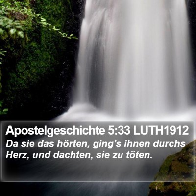 Apostelgeschichte 5:33 LUTH1912 Bible Verse Image