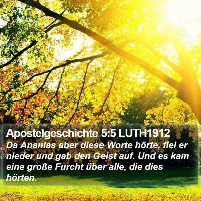 Apostelgeschichte 5:5 LUTH1912 Bible Verse Image