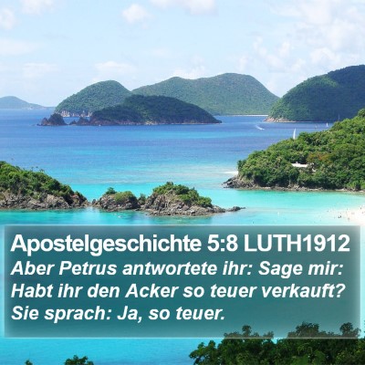 Apostelgeschichte 5:8 LUTH1912 Bible Verse Image