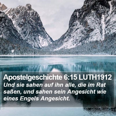 Apostelgeschichte 6:15 LUTH1912 Bible Verse Image
