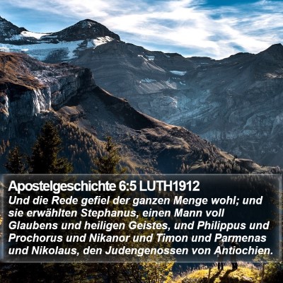 Apostelgeschichte 6:5 LUTH1912 Bible Verse Image