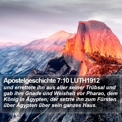 Apostelgeschichte 7:10 LUTH1912 Bible Verse Image