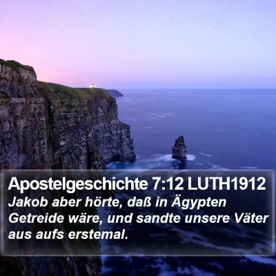 Apostelgeschichte 7:12 LUTH1912 Bible Verse Image