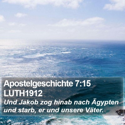 Apostelgeschichte 7:15 LUTH1912 Bible Verse Image