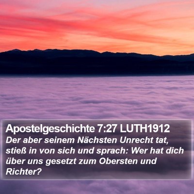 Apostelgeschichte 7:27 LUTH1912 Bible Verse Image