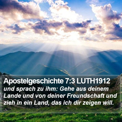 Apostelgeschichte 7:3 LUTH1912 Bible Verse Image