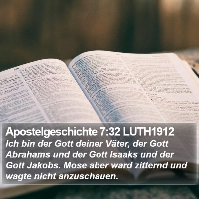Apostelgeschichte 7:32 LUTH1912 Bible Verse Image