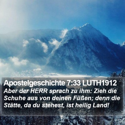 Apostelgeschichte 7:33 LUTH1912 Bible Verse Image