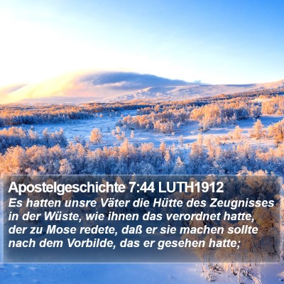 Apostelgeschichte 7:44 LUTH1912 Bible Verse Image