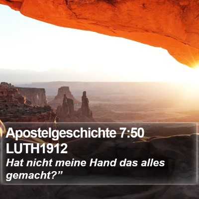 Apostelgeschichte 7:50 LUTH1912 Bible Verse Image