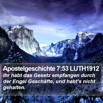 Apostelgeschichte 7:53 LUTH1912 Bible Verse Image