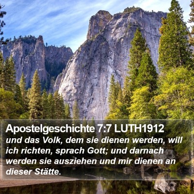 Apostelgeschichte 7:7 LUTH1912 Bible Verse Image