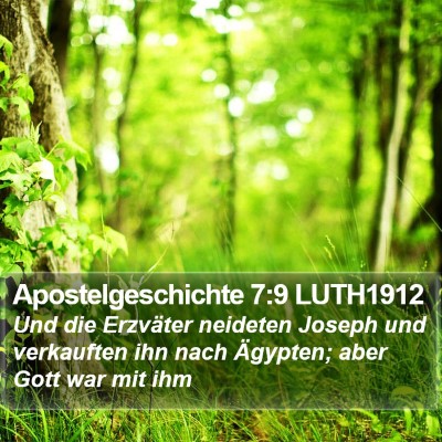 Apostelgeschichte 7:9 LUTH1912 Bible Verse Image