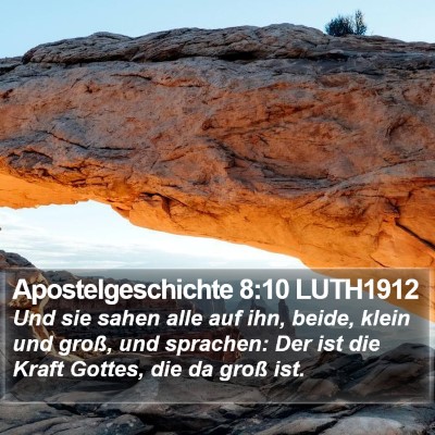 Apostelgeschichte 8:10 LUTH1912 Bible Verse Image