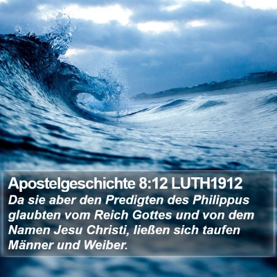 Apostelgeschichte 8:12 LUTH1912 Bible Verse Image