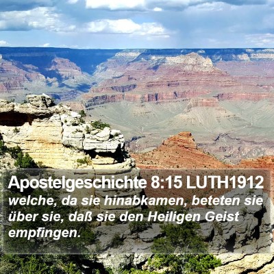 Apostelgeschichte 8:15 LUTH1912 Bible Verse Image