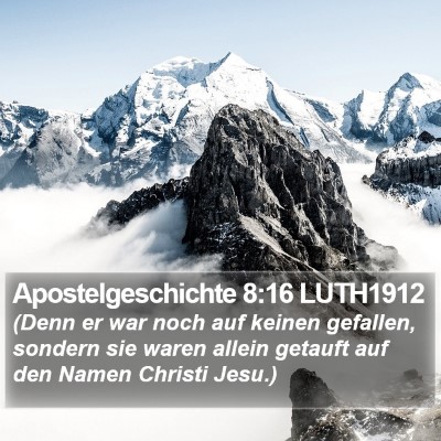 Apostelgeschichte 8:16 LUTH1912 Bible Verse Image