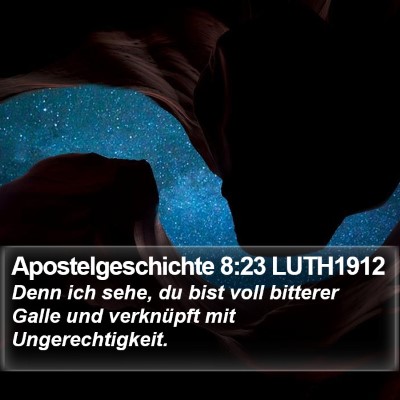 Apostelgeschichte 8:23 LUTH1912 Bible Verse Image