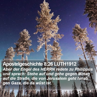 Apostelgeschichte 8:26 LUTH1912 Bible Verse Image