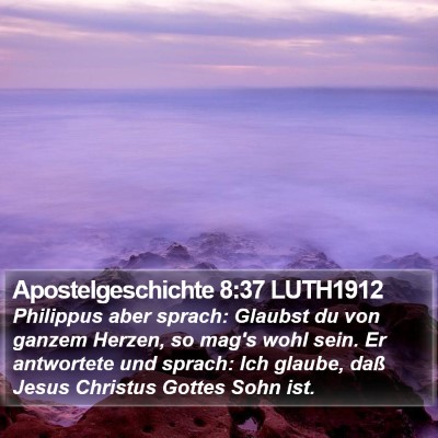 Apostelgeschichte 8:37 LUTH1912 Bible Verse Image