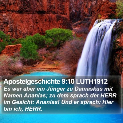 Apostelgeschichte 9:10 LUTH1912 Bible Verse Image