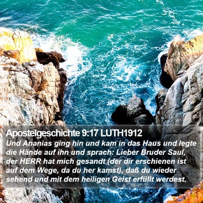 Apostelgeschichte 9:17 LUTH1912 Bible Verse Image