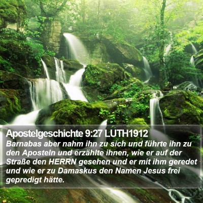 Apostelgeschichte 9:27 LUTH1912 Bible Verse Image