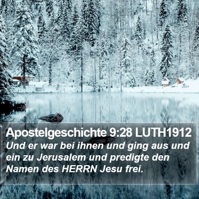 Apostelgeschichte 9:28 LUTH1912 Bible Verse Image