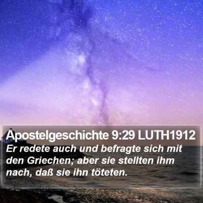 Apostelgeschichte 9:29 LUTH1912 Bible Verse Image