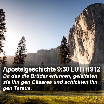 Apostelgeschichte 9:30 LUTH1912 Bible Verse Image