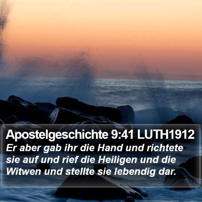 Apostelgeschichte 9:41 LUTH1912 Bible Verse Image