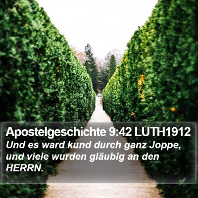 Apostelgeschichte 9:42 LUTH1912 Bible Verse Image