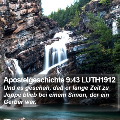 Apostelgeschichte 9:43 LUTH1912 Bible Verse Image
