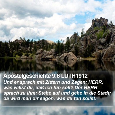 Apostelgeschichte 9:6 LUTH1912 Bible Verse Image