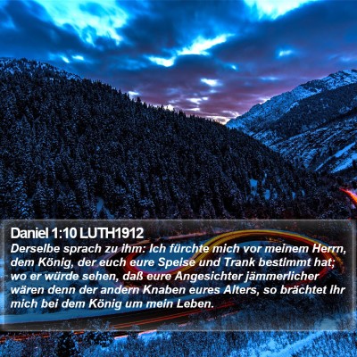 Daniel 1:10 LUTH1912 Bible Verse Image