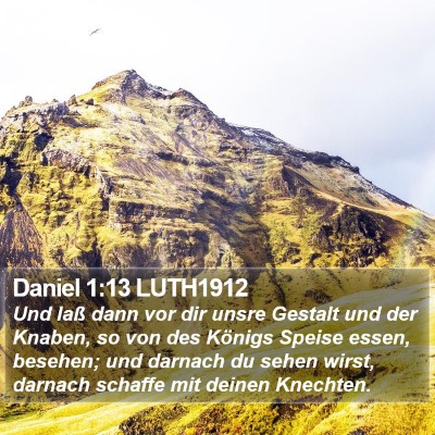 Daniel 1:13 LUTH1912 Bible Verse Image