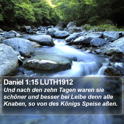 Daniel 1:15 LUTH1912 Bible Verse Image