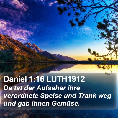 Daniel 1:16 LUTH1912 Bible Verse Image