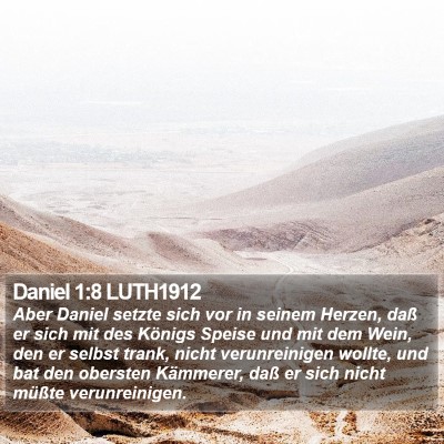 Daniel 1:8 LUTH1912 Bible Verse Image