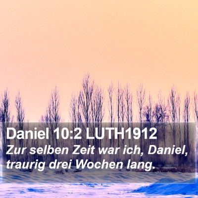 Daniel 10:2 LUTH1912 Bible Verse Image