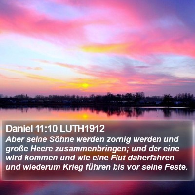 Daniel 11:10 LUTH1912 Bible Verse Image