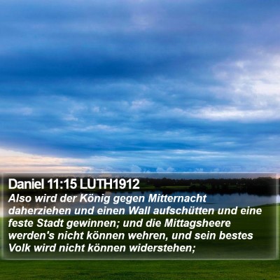 Daniel 11:15 LUTH1912 Bible Verse Image