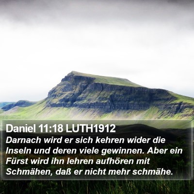 Daniel 11:18 LUTH1912 Bible Verse Image