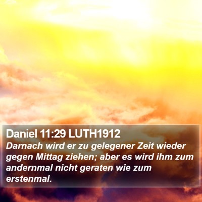 Daniel 11:29 LUTH1912 Bible Verse Image
