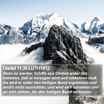Daniel 11:30 LUTH1912 Bible Verse Image