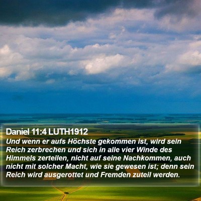 Daniel 11:4 LUTH1912 Bible Verse Image