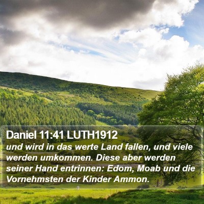 Daniel 11:41 LUTH1912 Bible Verse Image