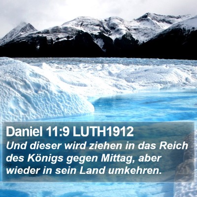 Daniel 11:9 LUTH1912 Bible Verse Image