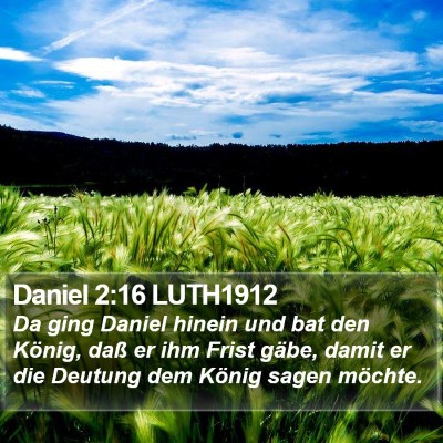 Daniel 2:16 LUTH1912 Bible Verse Image