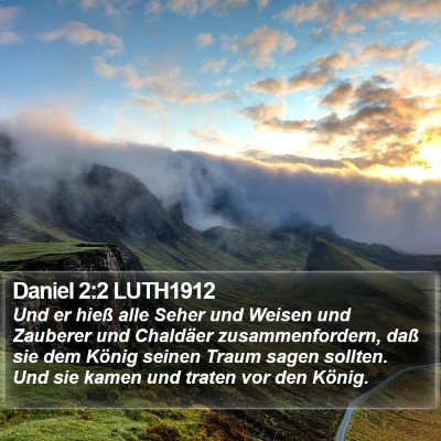 Daniel 2:2 LUTH1912 Bible Verse Image